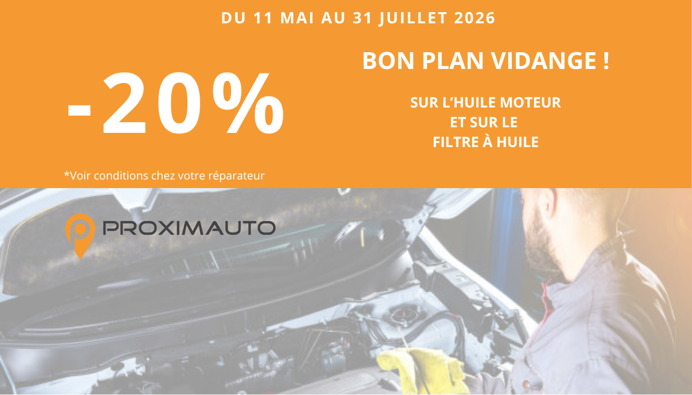 Bon plan vidange chez Proximauto !